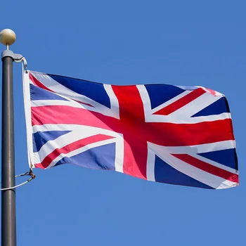 90*150 см Флаг Голям Британски Банер Знаме на Обединеното Кралство Национален Полиестер Флаг на Великобритания