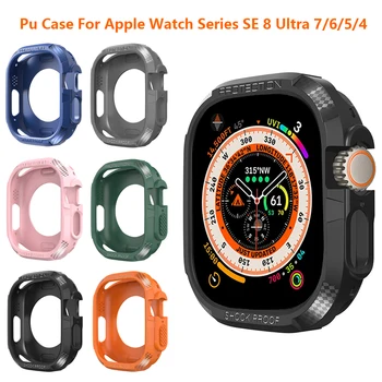Калъф от TPU за Apple Watch Ultra Case 49 мм 45 мм 41 мм 44 мм 40 мм Защитна Броня рамка за iWatch Серия SE 8 Ultra 7 6 5 4